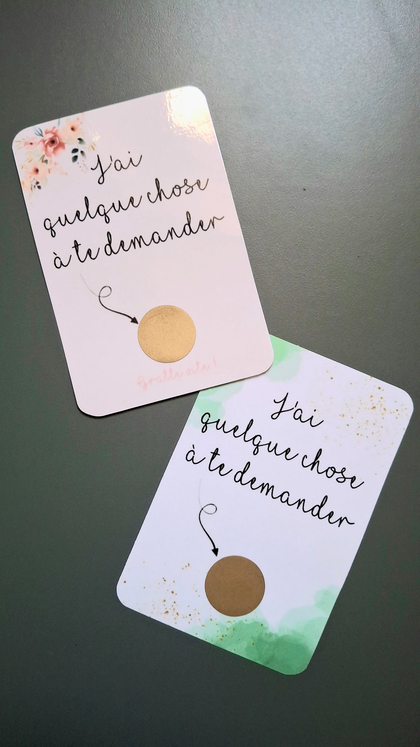 Lot de 2 cartes à gratter « Veux-tu être mon/ma témoin » – Mariage – Demande originale mariage