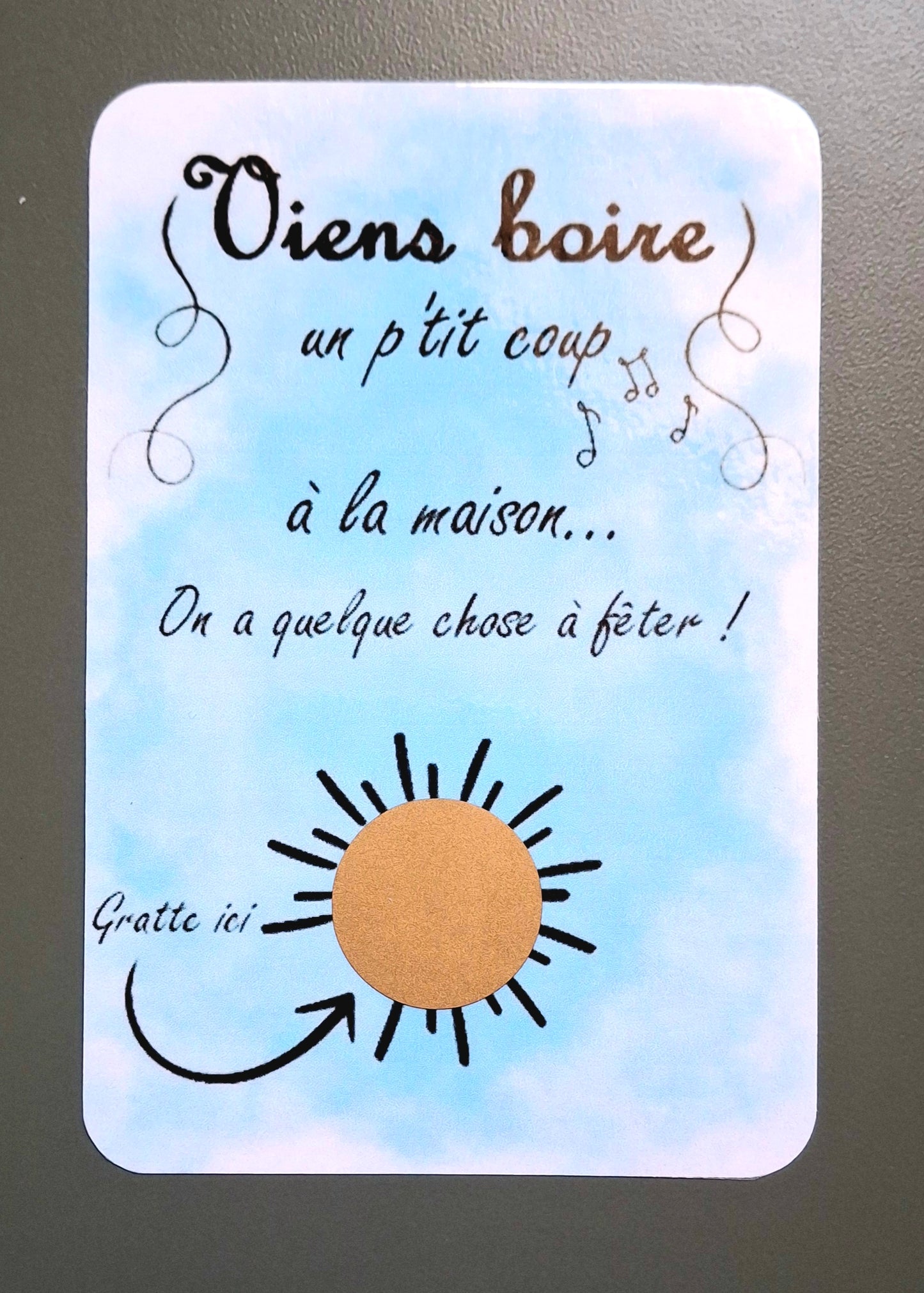 Lot de 2 cartes à gratter annonce grossesse – surprise originale – Ma Bulle Créative