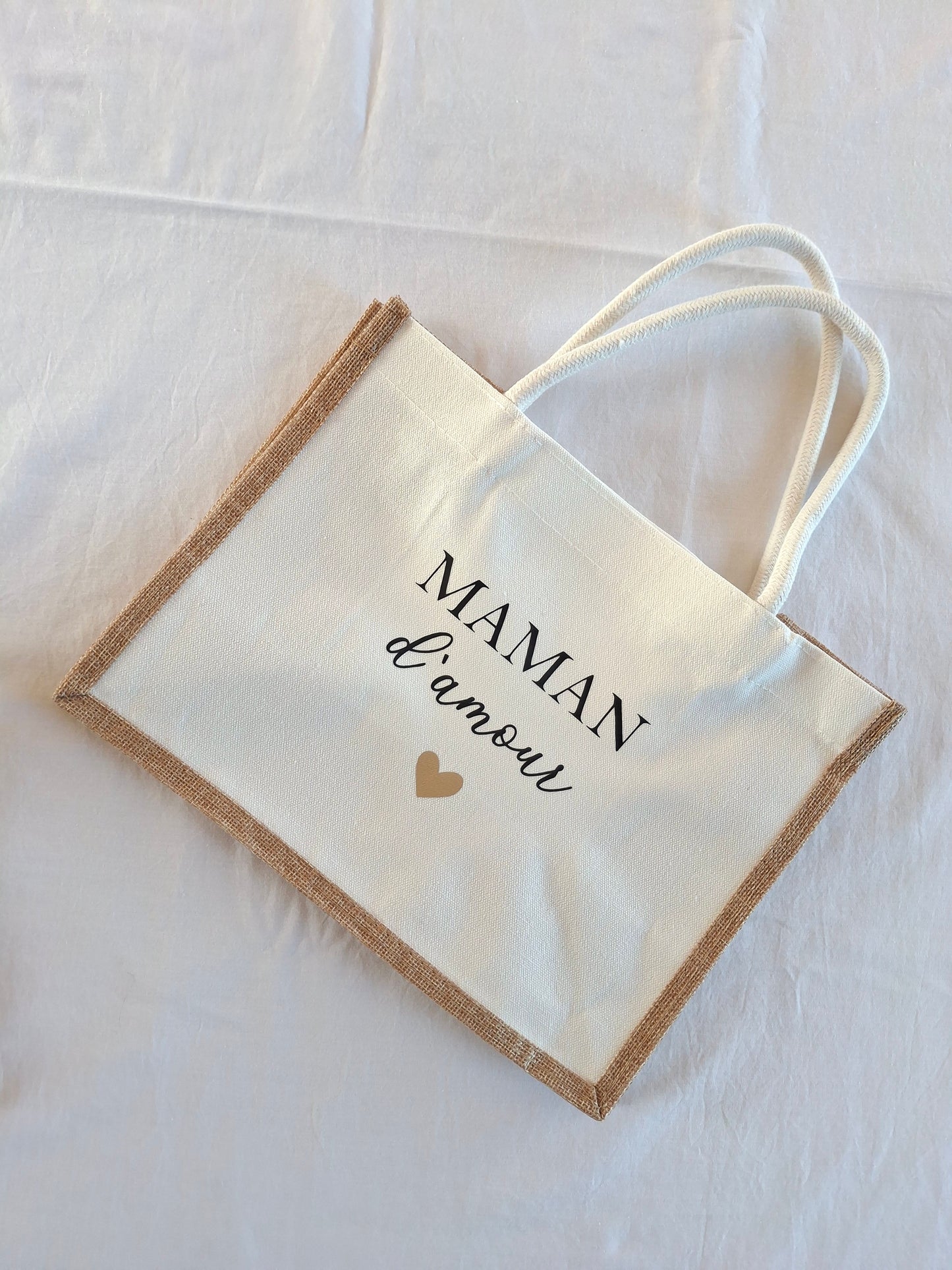 Cabas “Maman d’Amour” – sac personnalisé cadeau fête des mères