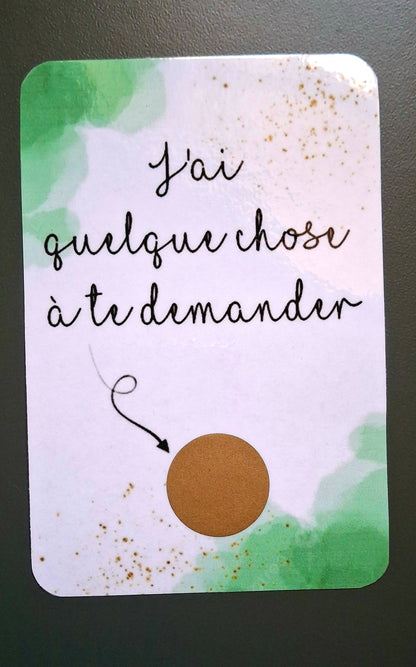 Lot de 2 cartes à gratter « Veux-tu être mon/ma témoin » – Mariage – Demande originale mariage