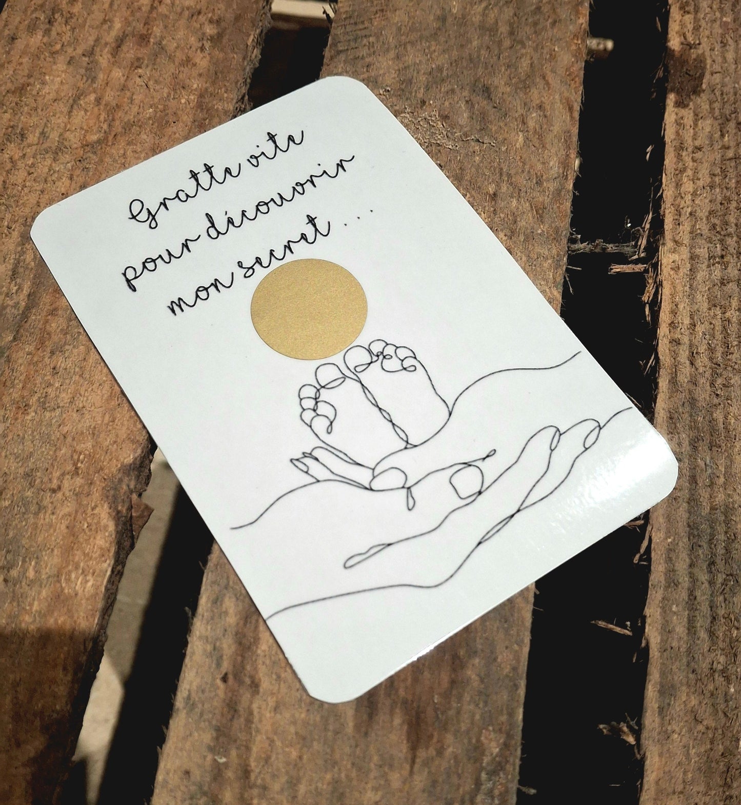 Lot de 2 cartes à gratter annonce sexe bébé fille ou garçon – Ma Bulle Créative