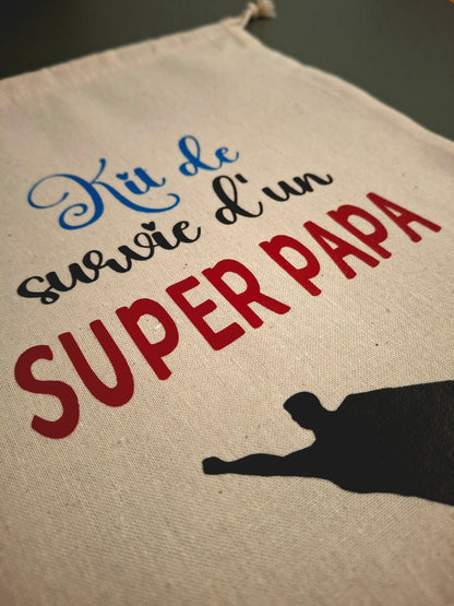 Sac “Kit de survie d’un super papa” – Cadeau original pour papa